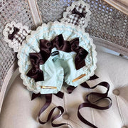 Mint & Coffee Cupcake Lolita Bunny Ear Bonnet [MAID]