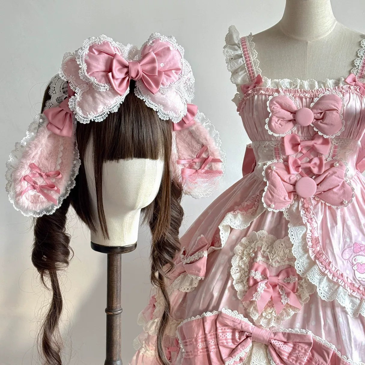 Sanrio-Inspired Padded Bow Lolita KC Headband