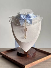 Dupioni Silk Cake Lolita Bonnet Set [MAID], Customizable