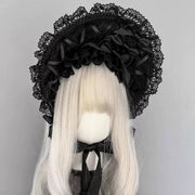 Gothic Lace Lolita Bonnet [MAID], Customizable