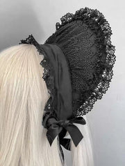 Gothic Lace Lolita Bonnet [MAID], Customizable
