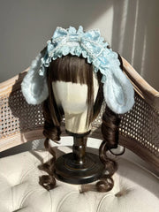 Droopy Bunny Ear Lolita Headband, Imported Ribbon