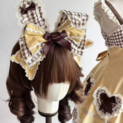 Cupcake Lolita Bow Bunny Ear Headband, Customizable