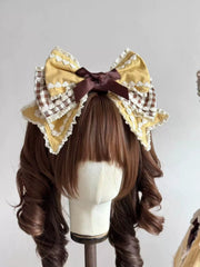 Cupcake Lolita Bow Bunny Ear Headband, Customizable