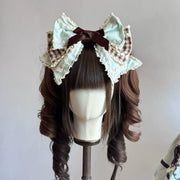 Cupcake Lolita Bow Bunny Ear Headband, Customizable