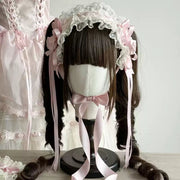 Satin Ballet Lolita Bow Hairband Set [MAID], Customizable