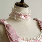 Satin Ballet Lolita Bow Hairband Set [MAID], Customizable