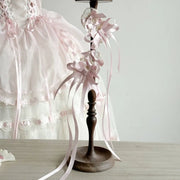 Satin Ballet Lolita Bow Hairband Set [MAID], Customizable