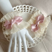 Satin Ballet Lolita Bow Hairband Set [MAID], Customizable