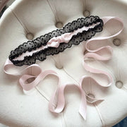 Satin Ballet Lolita Bow Hairband Set [MAID], Customizable