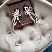 Satin Ballet Lolita Bow Hairband Set [MAID], Customizable