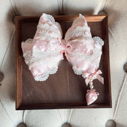 Polka Dot Bow Lolita KC Headband with Detachable Bunny Ears
