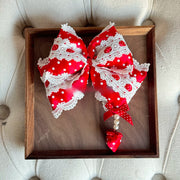 Polka Dot Bow Lolita KC Headband with Detachable Bunny Ears