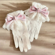 Christmas Bridal Lace Lolita Bonnet – Light Pink, Clearance