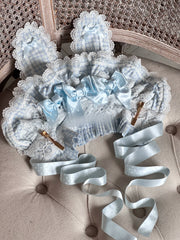Plaid Bunny Ear Lolita Bonnet, 2-Way Wear