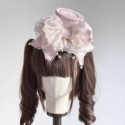 Lace Bow Lolita Mini Top Hat, Customizable