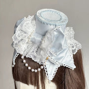 Lace Bow Lolita Mini Top Hat, Customizable