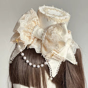 Lace Bow Lolita Mini Top Hat, Customizable