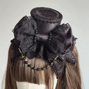 Lace Bow Lolita Mini Top Hat, Customizable