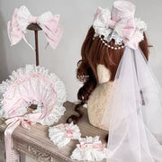 Showa Doll Lolita Bonnet & Top Hat Set, Customizable