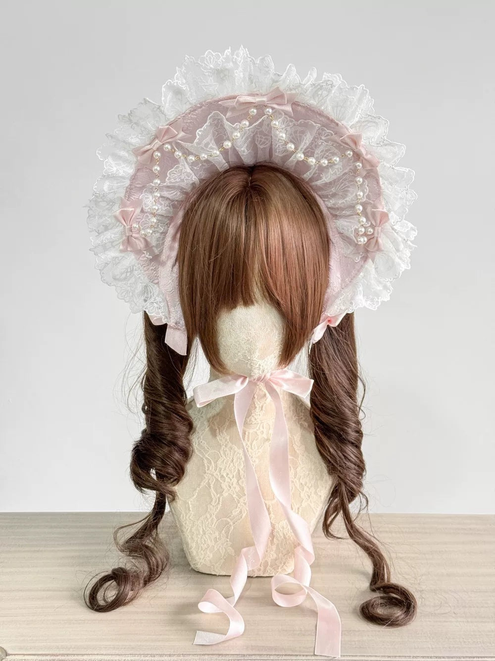 Showa Doll Lolita Bonnet & Top Hat Set, Customizable