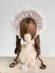 Showa Doll Lolita Bonnet & Top Hat Set, Customizable