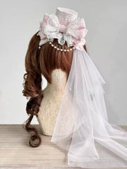 Showa Doll Lolita Bonnet & Top Hat Set, Customizable