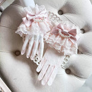 Sea of Dreams Lolita Bonnet Set – Pink & White, Customizable