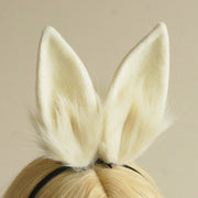 Plush Bunny Ear Lolita Headband — Multicolor