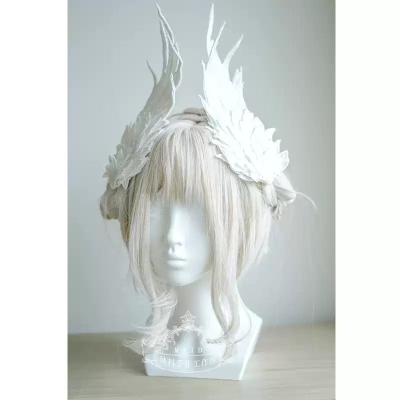 Angel Wing Feather Embroidered Hair Clip