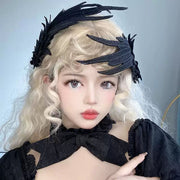 Angel Wing Feather Embroidered Hair Clip