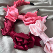 Basic Series Bow KC Lace Headband — Multicolor