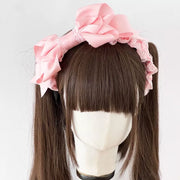 Basic Series Bow KC Lace Headband — Multicolor