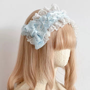 Mood Series Lace Bow Headband — Multicolor