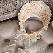 3rd Anniversary Rose Bonnet — 2-in-1 Clip/Brooch