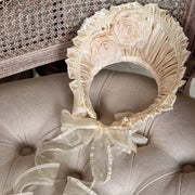 3rd Anniversary Rose Bonnet — 2-in-1 Clip/Brooch
