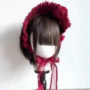 3rd Anniversary Rose Bonnet — 2-in-1 Clip/Brooch