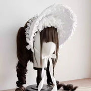 Bridal Lace Bonnet (BNT) — Pure White