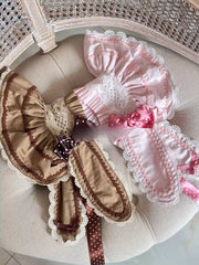 Cotton Bunny Ear Lolita Bonnet with Bow – Customizable