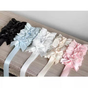 Cotton Heart Bow Headband — 5 Colors