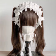 Cotton Heart Bow Headband — 5 Colors