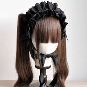 Cotton Heart Bow Headband — 5 Colors