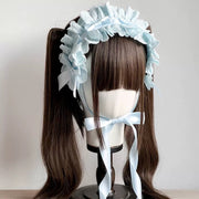 Cotton Heart Bow Headband — 5 Colors