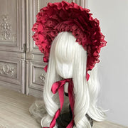 Velvet Cake Bonnet (BNT) — Black & White