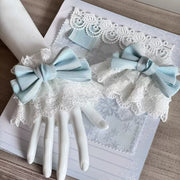 Christmas Bridal Lace Bow Lolita Bonnet Set – Clearance
