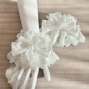 Christmas Bridal Lace Bow Lolita Bonnet Set – Clearance