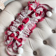 Christmas Lace Bow Headband