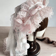 Christmas Lace Bow Headband