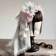 Christmas Lace Bow Headband