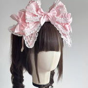 Vintage Cotton Bow KC Headband — Doll Style
